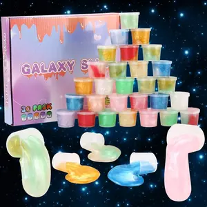 30-Pack Galaxy Slime Party Favors  | Stretchy, Non-Sticky & Mess-Free Fidget Toys | Fun Stress Relief & Classroom Rewards for Kids