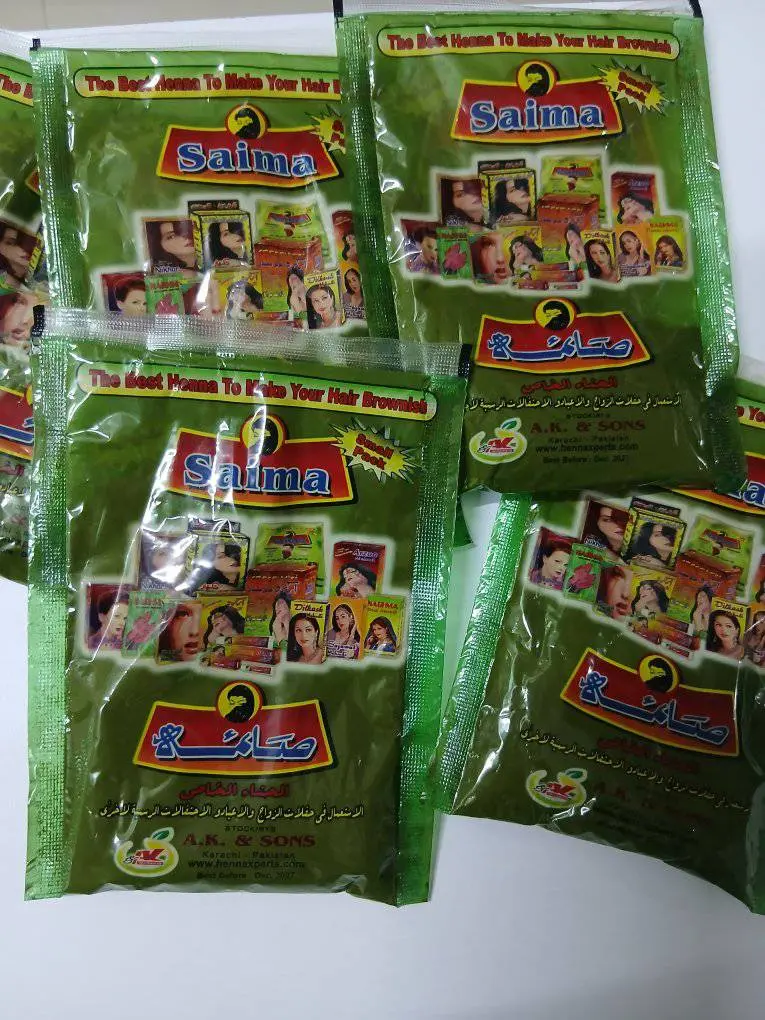 12 PACK Saima Natural Henna Powder Satchets 35g