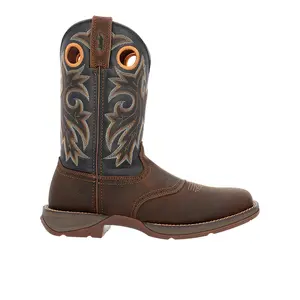 Durango Mens Saddle Up Pull On Square Toe  Casual Boots Mid Calf - Black, Brown