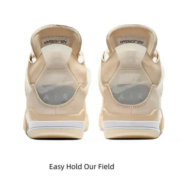 Warm daily school sneakers in pale cream off-white vintage tone. Hollow breathable beige mesh prevents sweaty feet during long classes. Soft air cushion reduces walking strain, full original box, budget unisex footwear.