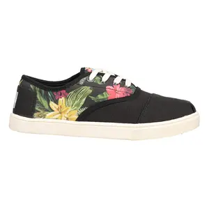 TOMS Womens Cordones Cupsole Lace Up Sneakers Shoes Casual - Black