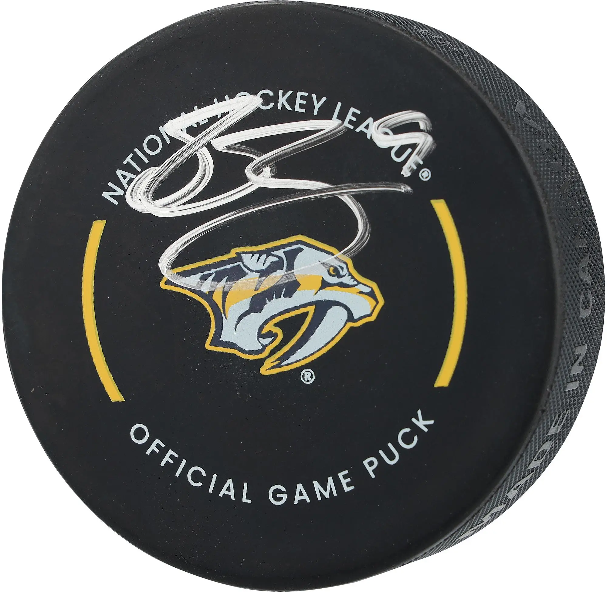 Filip Forsberg Nashville Predators Autographed Official Game Puck - Fanatics Authentic Certified