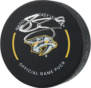 Filip Forsberg Nashville Predators Autographed Official Game Puck - Fanatics Authentic Certified