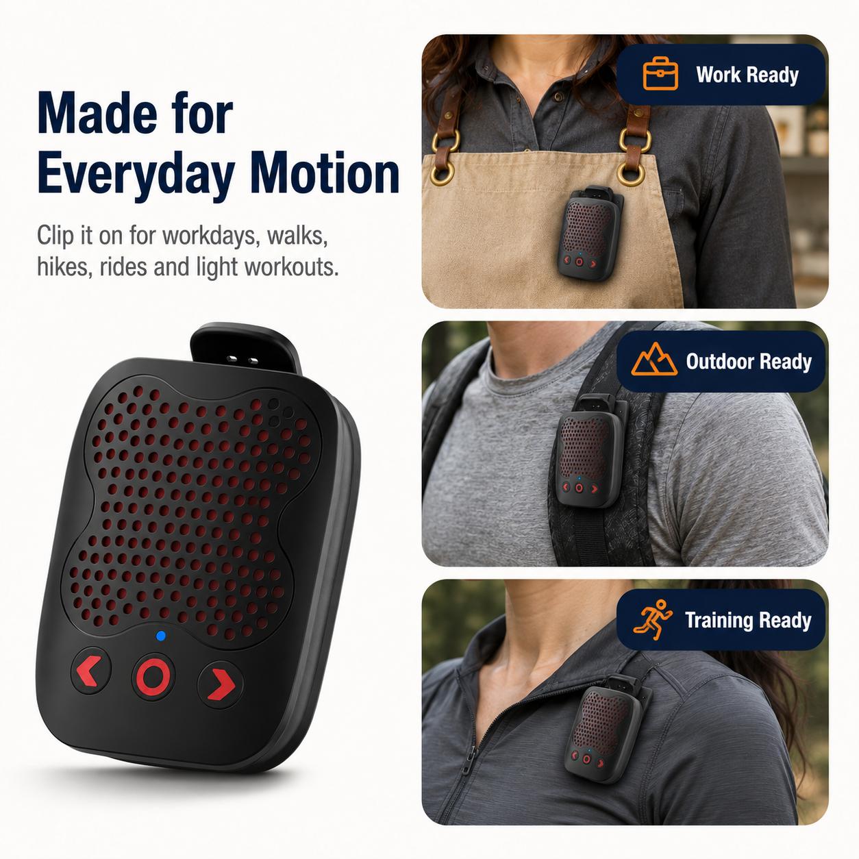 Compact Multifunctional Wireless Bluetooth 5.4 Speaker with Magnetic Clip, TWS Pairing, Built-in Li-ion Battery, Stereo Audio Device for Work & Outdoor Use, Multifunctional Wireless Speaker