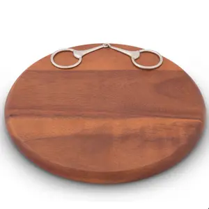 Arthur Court Horse Bit Wood Cheese Board