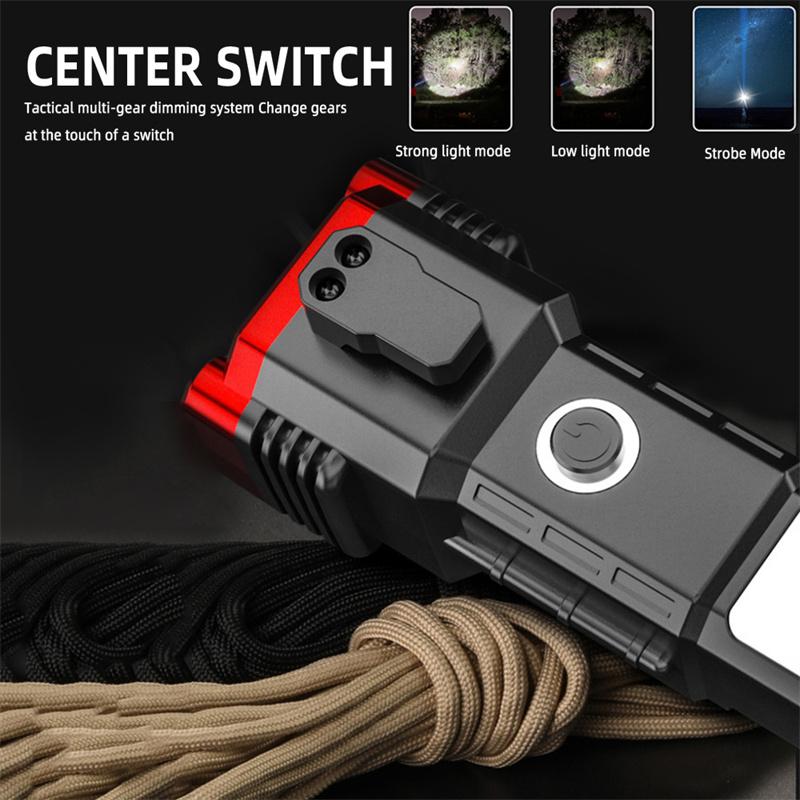 Car Safety Hammer Multifunctional Charging Power Work Light Emergency Fire Self-rescue Breaking Window Self-defense Flashlight