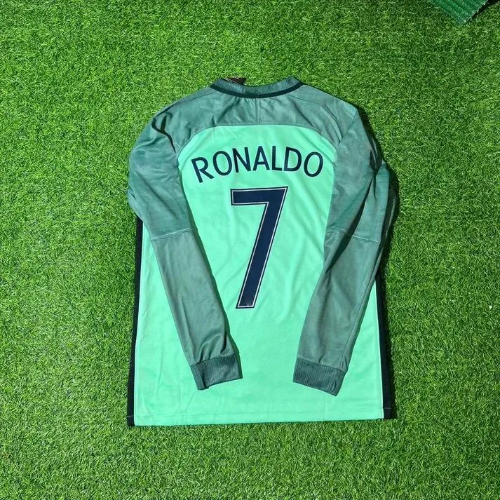 C.R #7 2018 Retro Football Jersey – Long Sleeve, Full Logo, Ship 7–15 Days