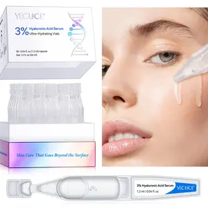 Hyaluronic Acid Serum, 30pcs/set Long-lasting Hydration Simple Use Disposable Serum Vials, Ultra Hydrating Serum for Face Skin
