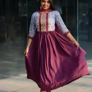 Purple Anarkali