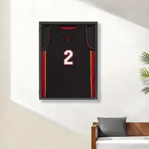 18x14 or 13x13 Sports Jersey Display Case, Frame, Transparent Anti-Scratch Design, Wall Mountable, Ideal for Collectors
