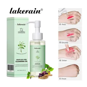 1PC Lakerain Heartleaf Pore Cleansing Oil, Gentle Makeup Remover Oil Deep Cleansing Skin Friendly Formula, Daily Facial Makeup Dissolving Care, GentleCleansingOil ViralMakeupRemover CleanGirlSkincare, Facial Cleansing Oil Makeup Remover Skincare
