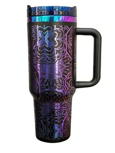 Chroma Hidden swear word, tumbler 40 oz,  F*ck off Tumbler, Cuss word Water Bottles Stainless Drinkware