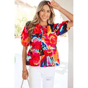 Kylee Puff Sleeve Babydoll Blouse