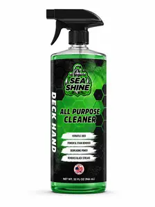 Sea Shine Deck Hand Marine All Purpose Cleaner 32oz - Removes Fish Blood Rust Mildew Black Streaks & Grease, Non Toxic Boat Deck Cleaner Safe on Fiberglass Teak Vinyl & Painted Surfaces detergent polishing