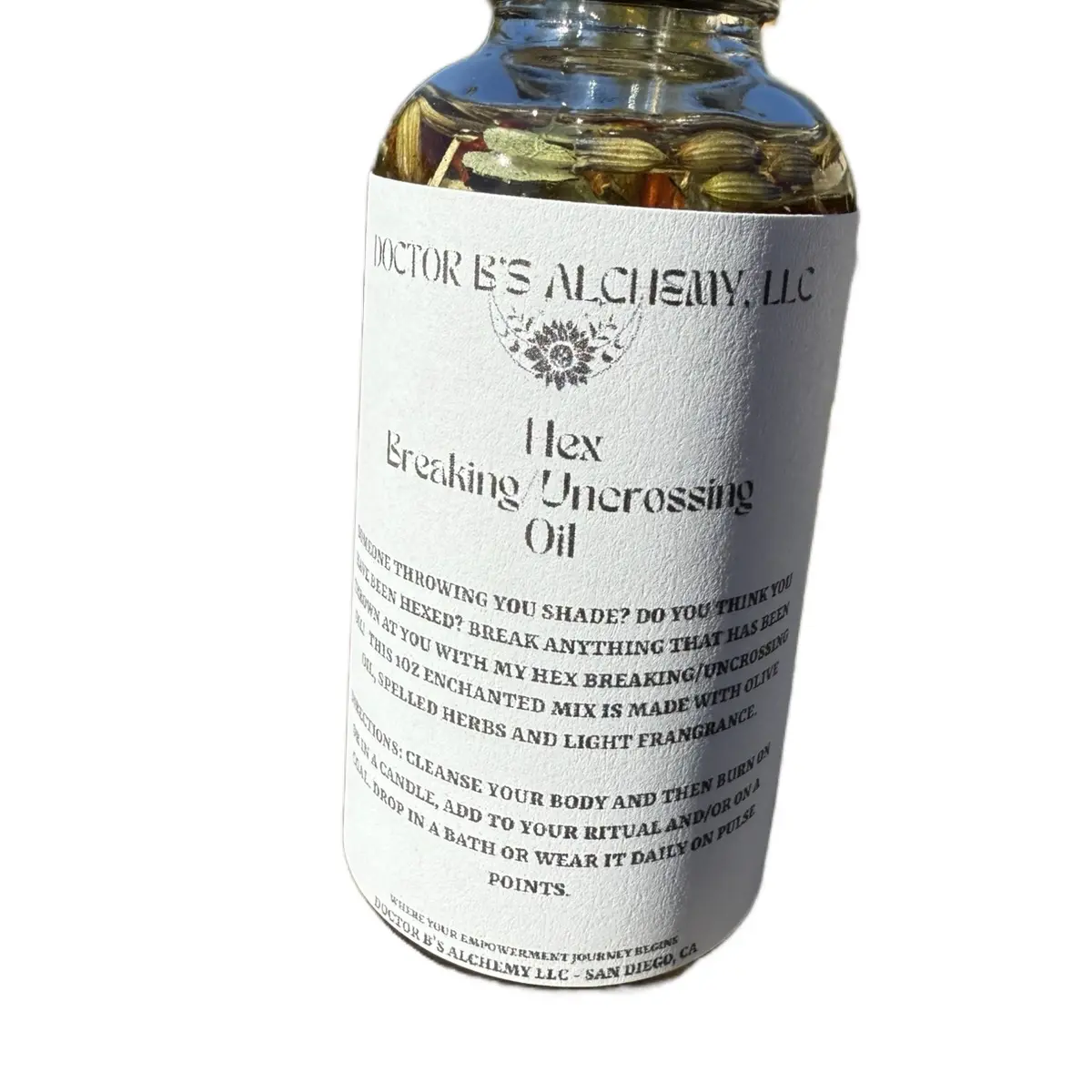 Hex Breaking/Uncrossing Spelled Oil  - 1oz - For Breaking Hexes and Crossed Conditions