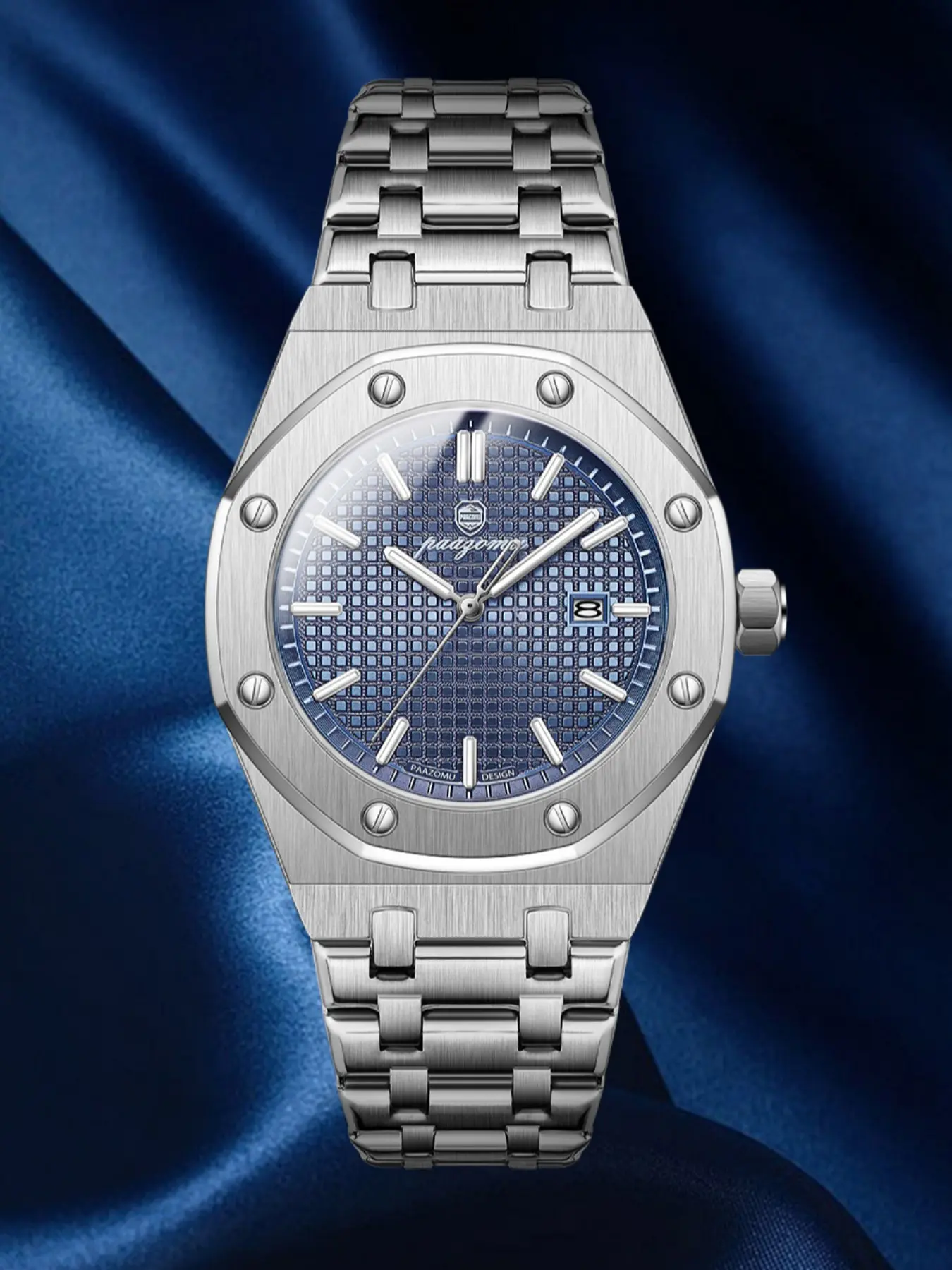Men's Professional Dive Watch, Quartz Movement, Fashionable Bracelet Design, Analog Dial, Ideal for Daily Wear & Special Occasions, Analog Quartz Watch, Quartz Wristwatch, Stainless Steel Watches