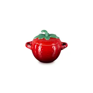Le Creuset Strawberry-Shaped Enamel Cookware Cocotte, Fruit-Themed Kitchen Pot with Lid