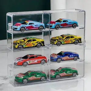 Acrylic Car Display Case, Multi-Layer Transparent Storage Box, Dustproof Stackable, Classic Style, Home Office Decor, Christmas Gift, Car Model, Display Holder