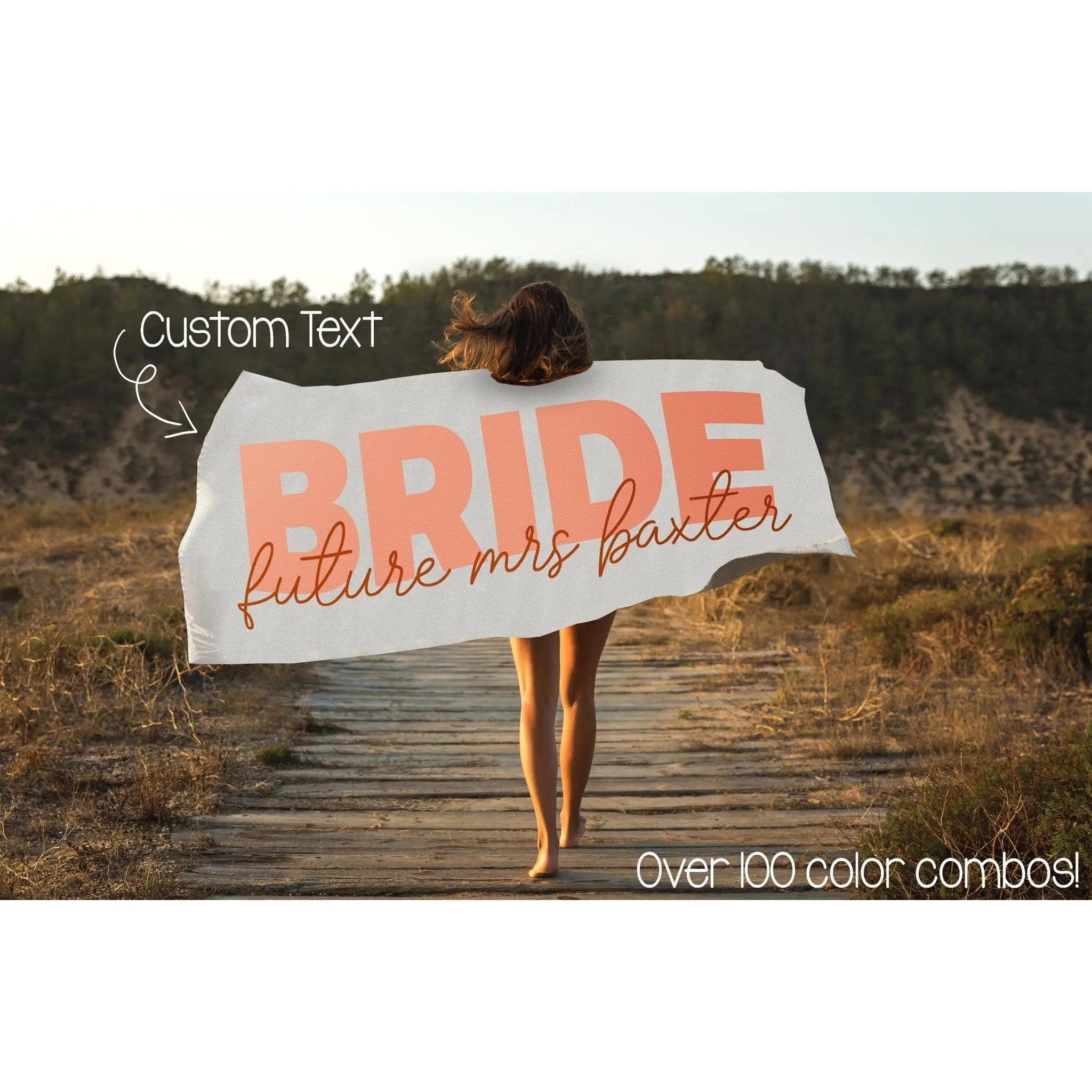ULTRA PLUSH Luxury Custom Bride and Bridesmaid Beach Towels