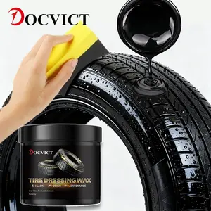Car Tire Quick Shine Easy Operation Renewal Gloss Coating Paste, Interior Bright Cleaning Care Cream, Repair Plastic Scratches Long-Lasting Maintenance, Tire Wheel
