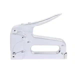 T50 Heavy Duty Manual Staple Gun with 1/2 in. Leg Staples (1,250-Pack). Easy squeeze mechanism for simple operation