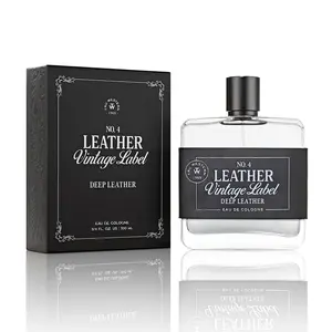 Leather Vintage Label Cologne No.4 Deep Leather – 100 ml | 3.4 fl oz
