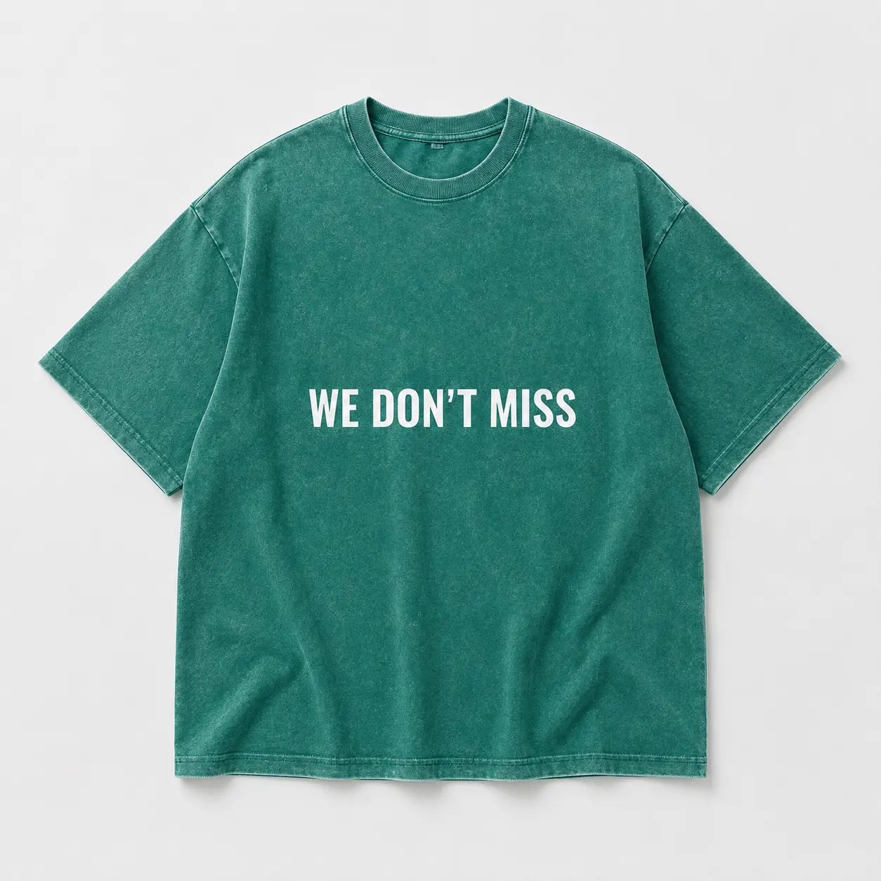 Men's We Don't Miss Graphic T-Shirt, Casual Daily Wear Cotton Top for Men