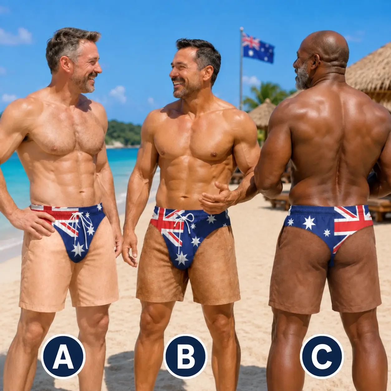 Custom Funny Men Swim Trunks - Personalized Summer Vacation And Travel Gifts For Men - Born For Summer