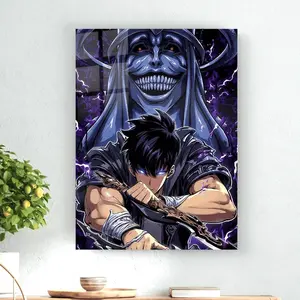 Solo Leveling Metal Wall Art, Anime Poster , Anime Poster, Anime Art, Metal Sign, Metal Art, Modern Wall Art, Anime Wall Decor