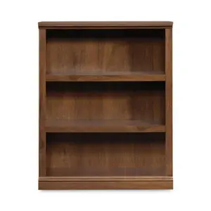 Sauder 3-Shelf Oiled Oak Bookshelf - Slide-On Molds, Stacking Shelves, Commercial Office Furniture