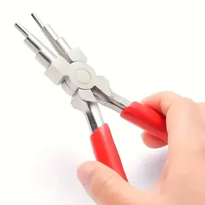 Jewelry Pliers Set Round Nose and Needle Nose Pliers for Ring Making Metal Hook Shaping Crafting Hand Tools Durable Precision Jewelry Repair and DIY Tool Kit