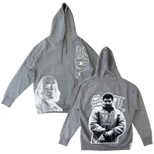 Men's S-DL Hoodies Gray Print, Hip Hop Hoodies, Streetwear Style, Trendy Outdoor Wear Daily Wear, Designer Clothing, Gift for him, Gift for her, Birthday's gift