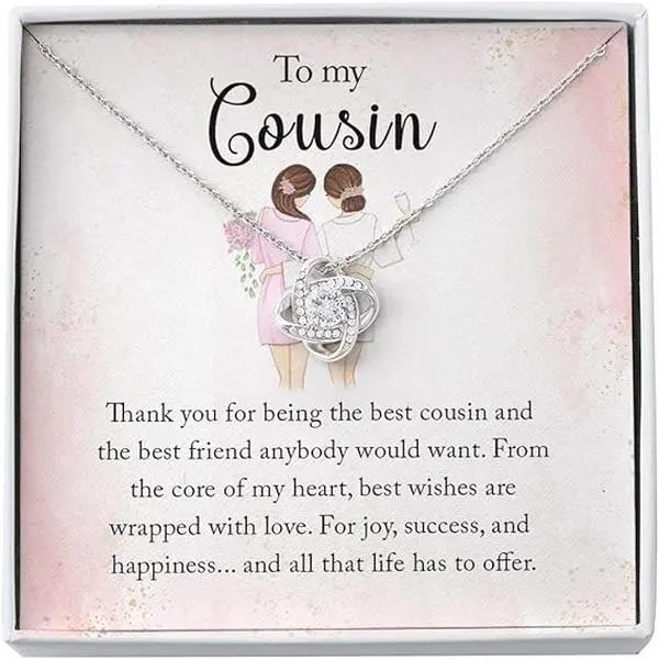 To My Badass Cousin Necklace, Cousin Birthday Gift, Jewelry Graduation Gift for Cousin, Cousin Women's Day Gift