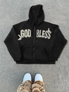 Unisex Hooded Open Front Cardigan Sweater, Casual Loose Fit Long Sleeve Jacket for Sports, Basketball Streetwear Fashion