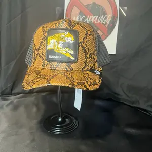 Nonstop Leopard Snake-Skin Trucker Cap