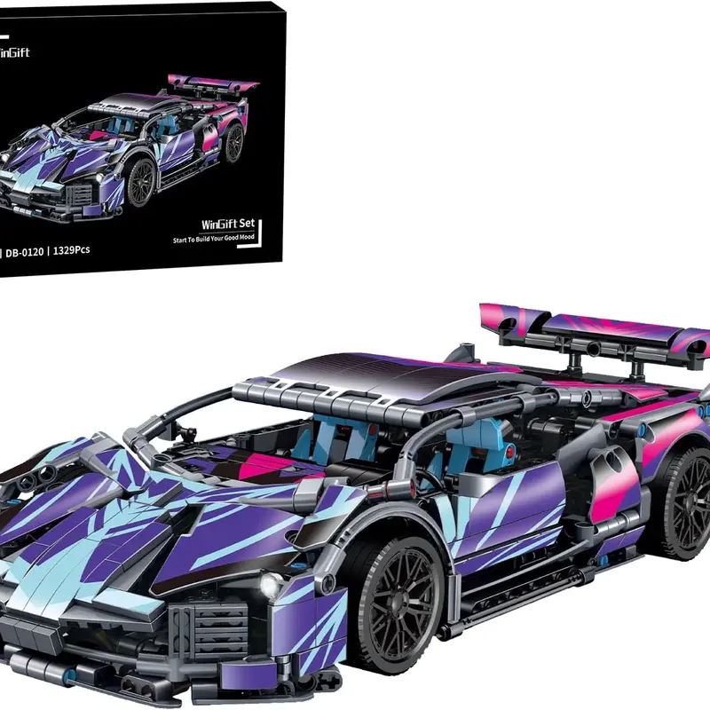 1329 Piece Sports Car Building Blocks Toys Boys or Adults Kits, 1:14 Race Car Model Building Set, Adult Collectible Model Cars Set to Build, STEM Super Cars Sets for Boys Girls Age 6-12, 8-14