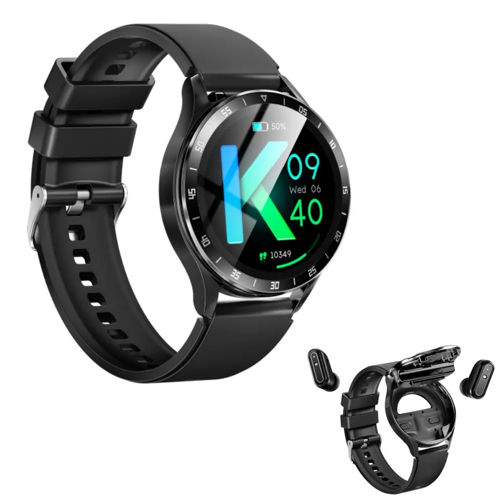 Smartwatch, X10 sports watch, 2-in-1 Bluetooth watch and earphones, TWS, with music listening, health monitoring, remote photography, and phone calls. The X7 is a perfect gift for men and women, whether it's a holiday, birthday, or Christmas gift.