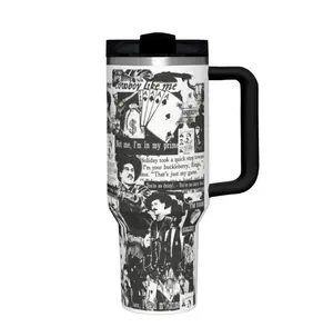 [Made in US] Doc Holliday Val Kilmer Tombstone 20oz 40oz Tumbler With Handle | Western Movie Tribute Stainless Steel Insulated Cup | I'm Your Huckleberry Movie Buffs Cowboy Fan Gift, Viral TikTok Retro Western Collage Travel Mug 2026