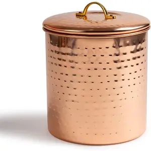 Nusteel  1 qt. Hammered Copper Canister