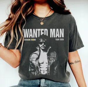Benson Boone Tour Shirt 2026, Wanted Man Graphic Tee, Vintage Concert T-Shirt, Fan Gift, Trending 26