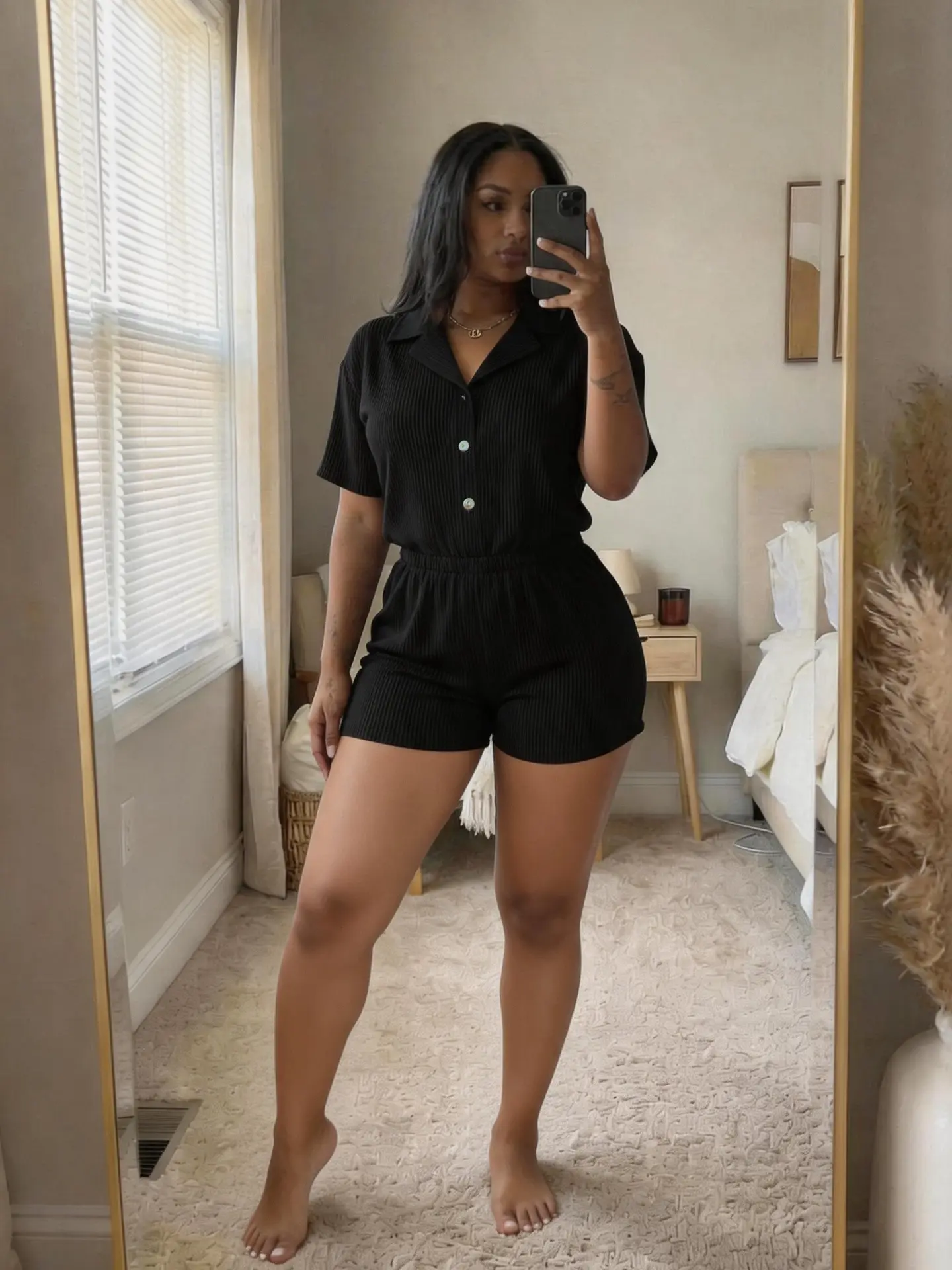 Women's 2026 Summer Oversized 2-Piece Short Sleeve Top & High-Waist Shorts, Womenswear Casual Lounge Outfit with Comfortable Fabric
