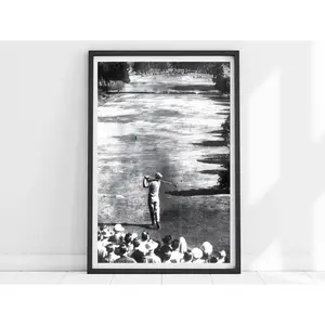 Vintage Golf Print, Golf Wall Art, Golf Poster, Man Cave Decor, Black and White Art, Golf Canvas, Golf Gifts, Gift For Him, Golf Art, Golfer