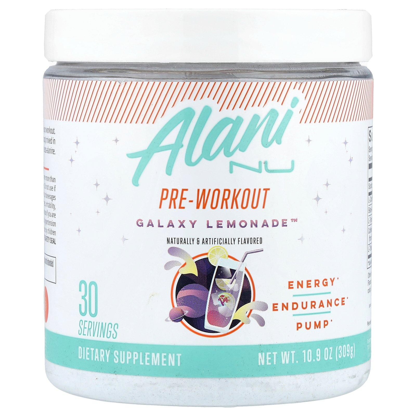 Alani Nu Pre-Workout, Galaxy Lemonade™, 10.9 oz (309 g)