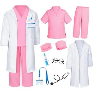 Costume for Kids Scrubs Pants with Accessories Set Children Party Cosplay 3-12 Years