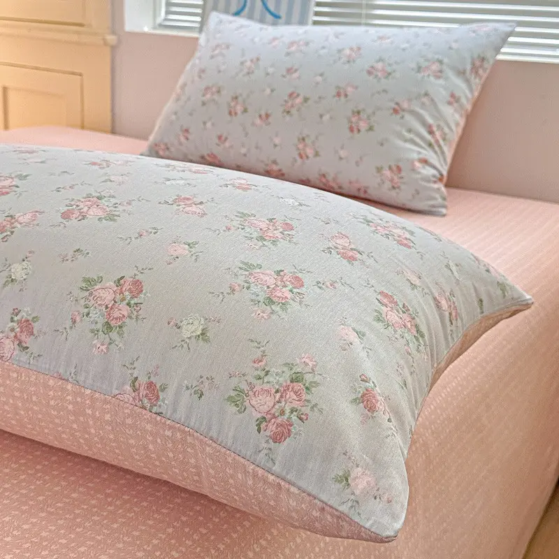 Fresh Small Floral Pillowcases, Cartoon Pillowcases, Single Pack & Twin Pack, High Gram Weight, Soft Comfortable, Bedding Decor