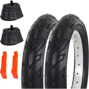 12.5 Inch Kid Bike Tires 12 ½ x 2 ¼ Heavy Duty Bike Tubes Schrader Valve Fits for Road Bike 12.5 x 2.25 Bike Bicycle Tires and Tubes 2 Sets