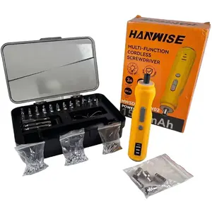 4.2V Multi-Head Cordless Screwdriver, Cordless Compact Screwdriver Set,  1500mAh Rechargeable Battery, LED Light, Magnetic SDS Repair Tool Kit. Product Maintenance, Good Gift For DIY Lover.
