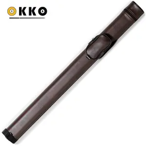 OKKO Billiard Hard Deluxe Oval Case Dark Brown 1x1