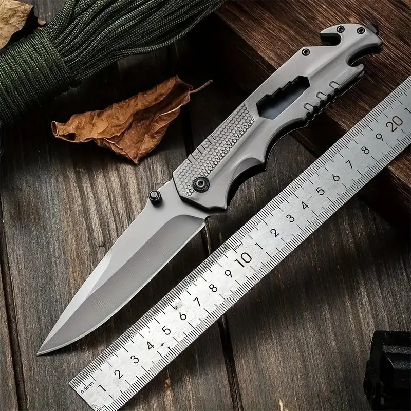 Multifunctional folding knife tool accessories portable stainless steel knife fruit knife high hardness outdoor Christmas gift survival equipment