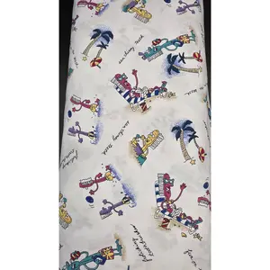 $25 - Whole 7 Yard - 60 inch Poly Cotton Blend - Toothbrush on Vacation